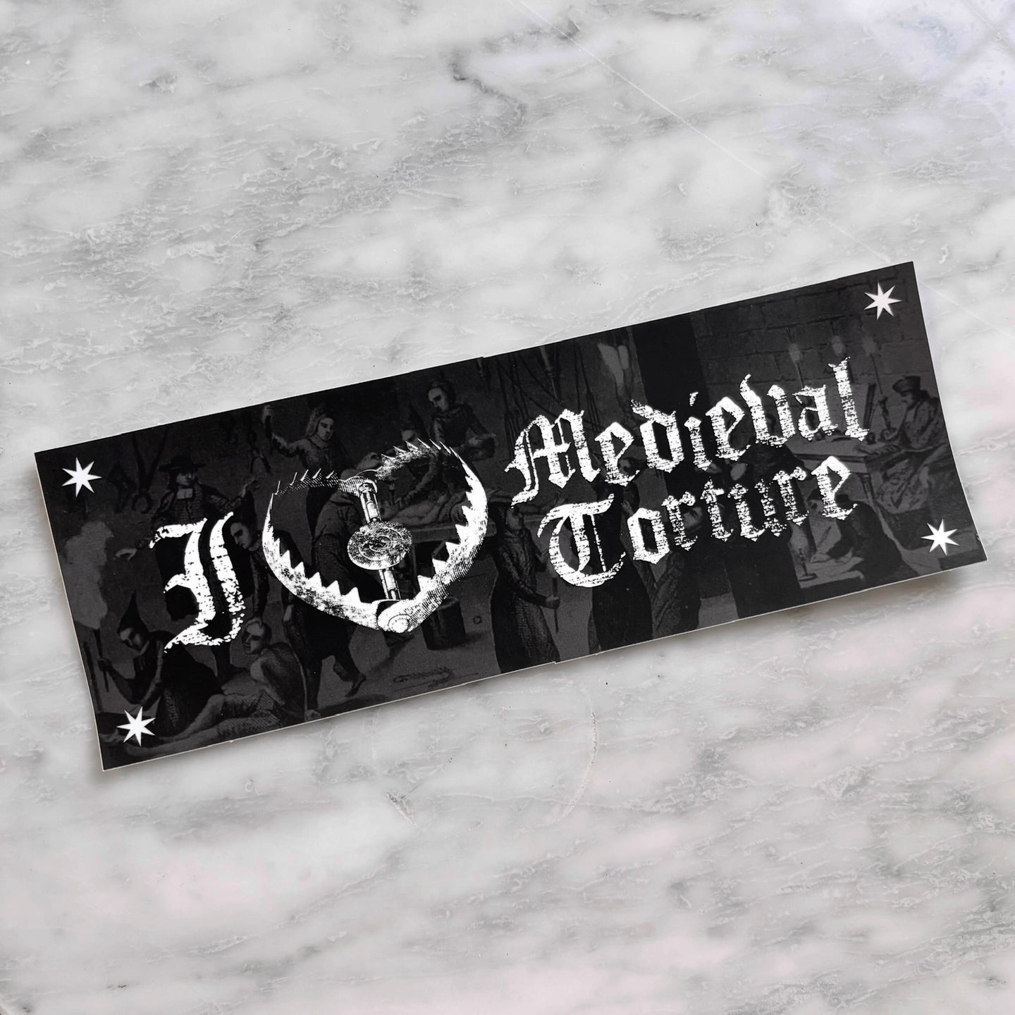 I 🖤 Medieval Torture Bumper Sticker